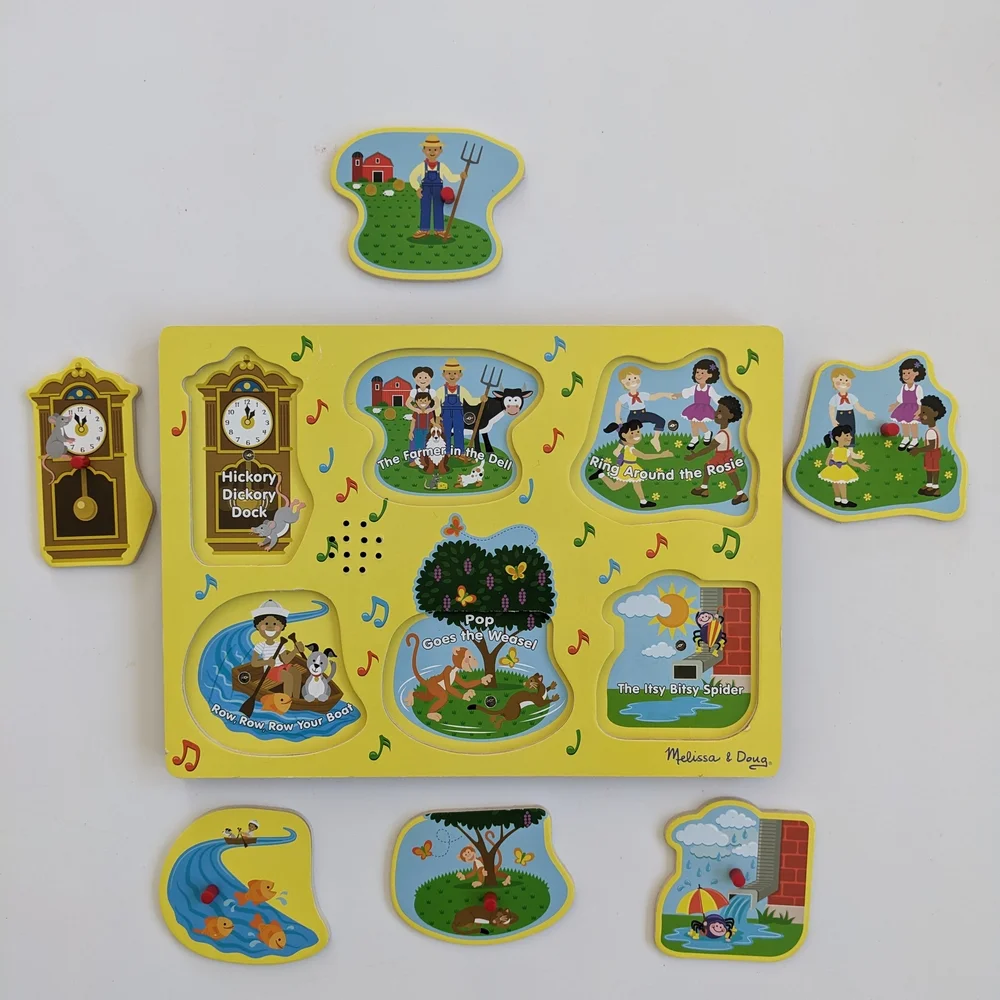 Melissa & Doug See & Hear Sound Puzzle Sing-Along Nursery Rhymes